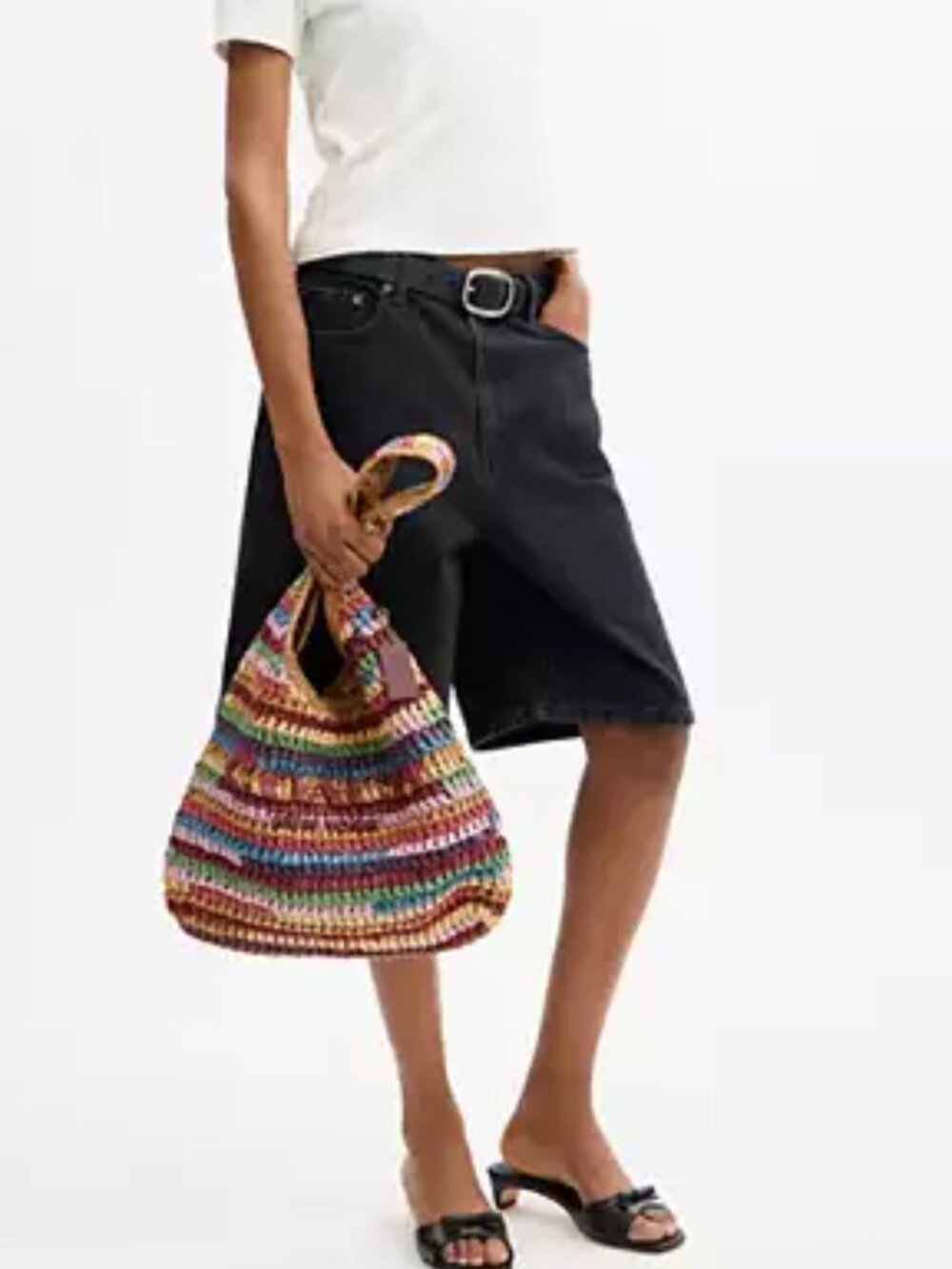 COACH BROOKLYN LARGE MULTI STRAW SHOULDER BAG 34 NWT